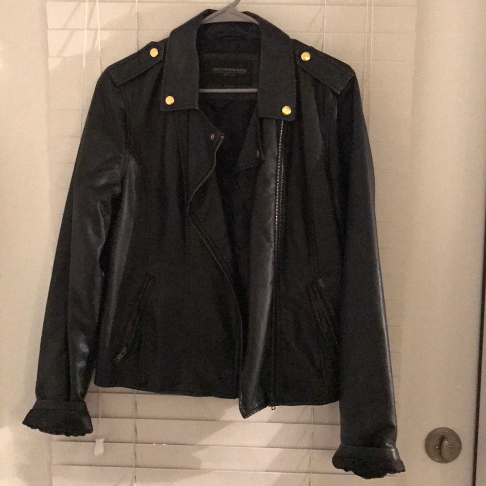 Obey Faux Leather Jacket